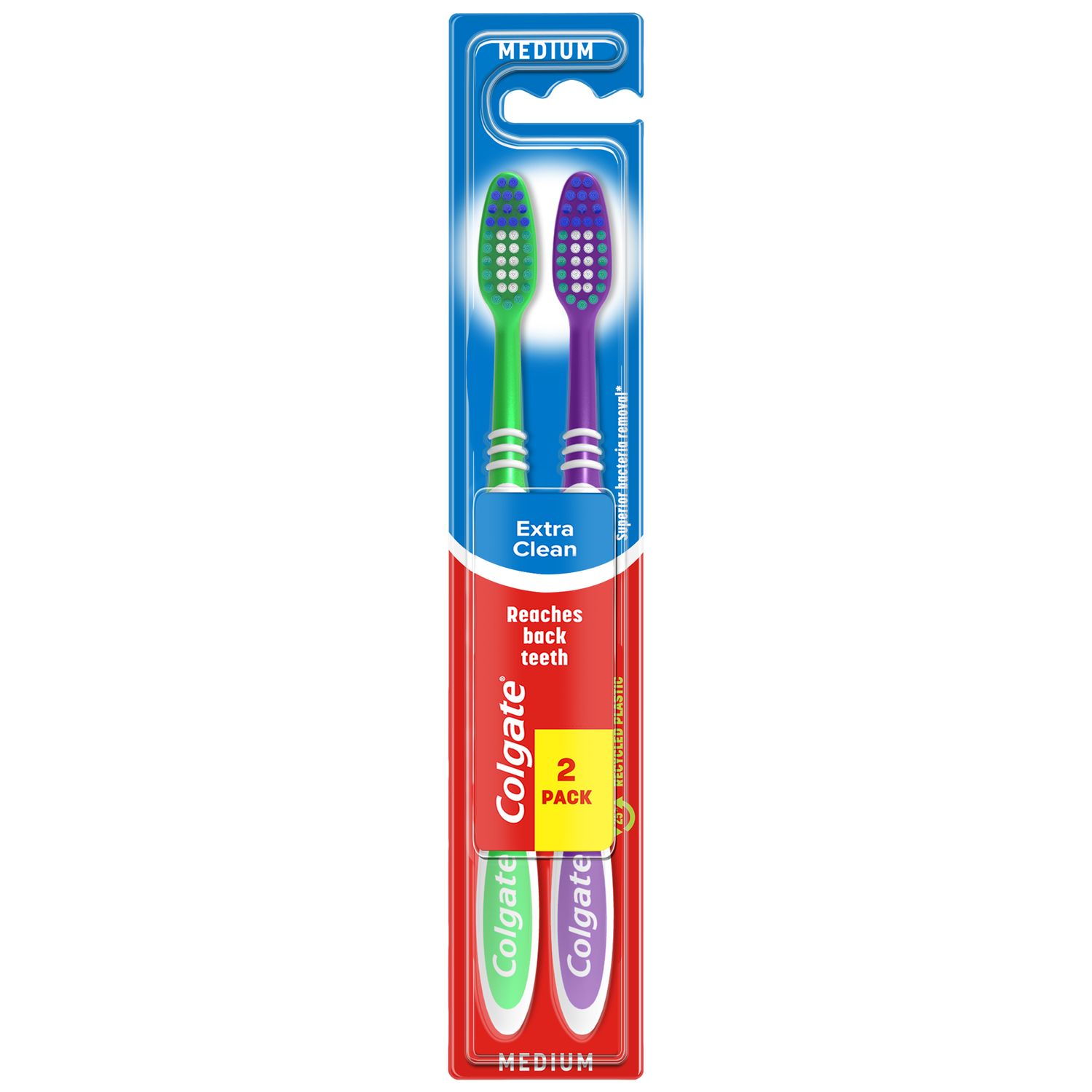 Colgate Extra Clean Tandborste 2-pack