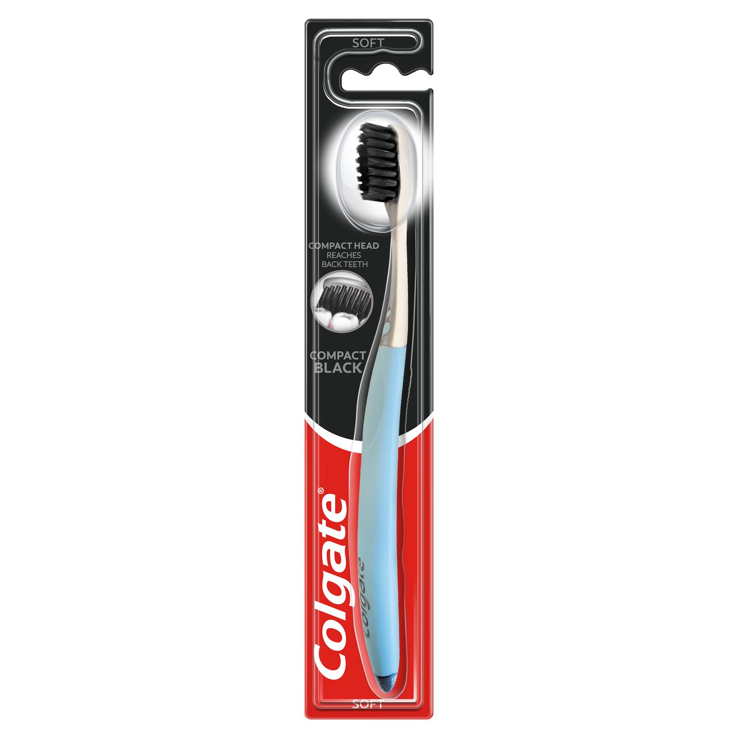Colgate Tandborste Black Compact Soft 1-p