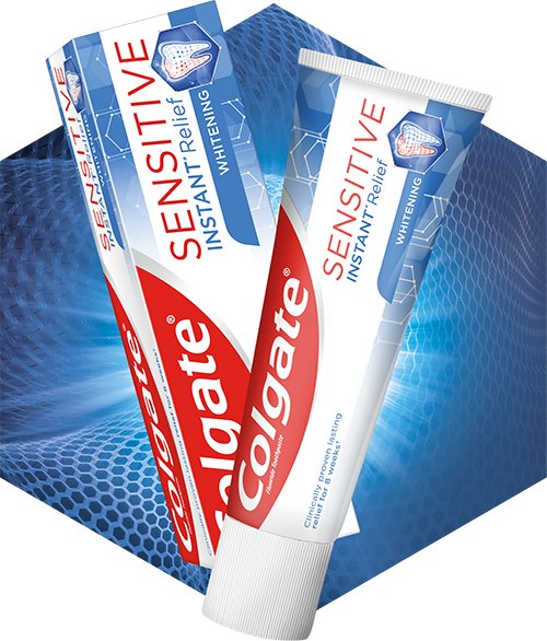 Packshot of Colgate<sup>®</sup> Sensitive Instant Relief Whitening
